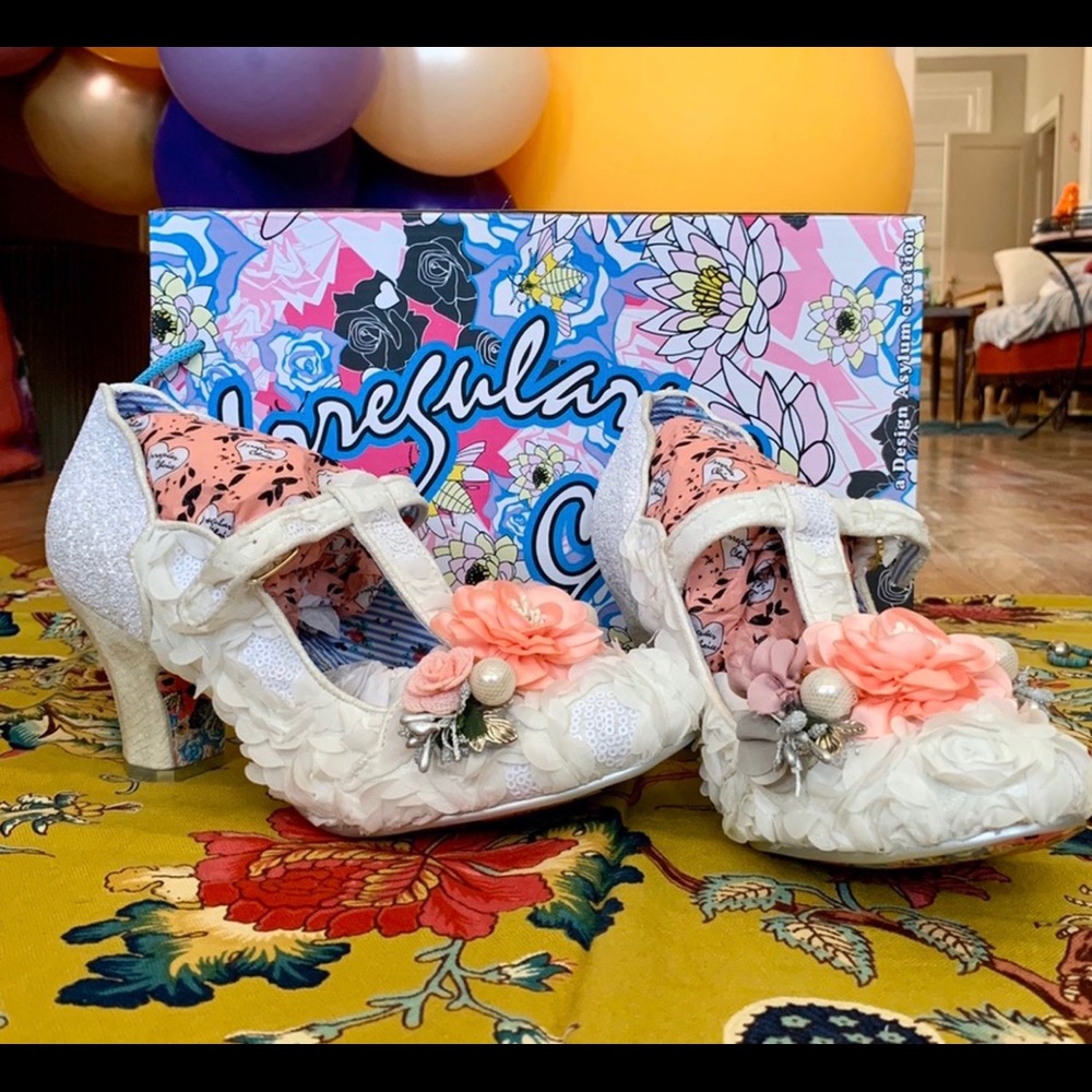 Irregular Choice Carriage Ride 1.5” t-strap heels